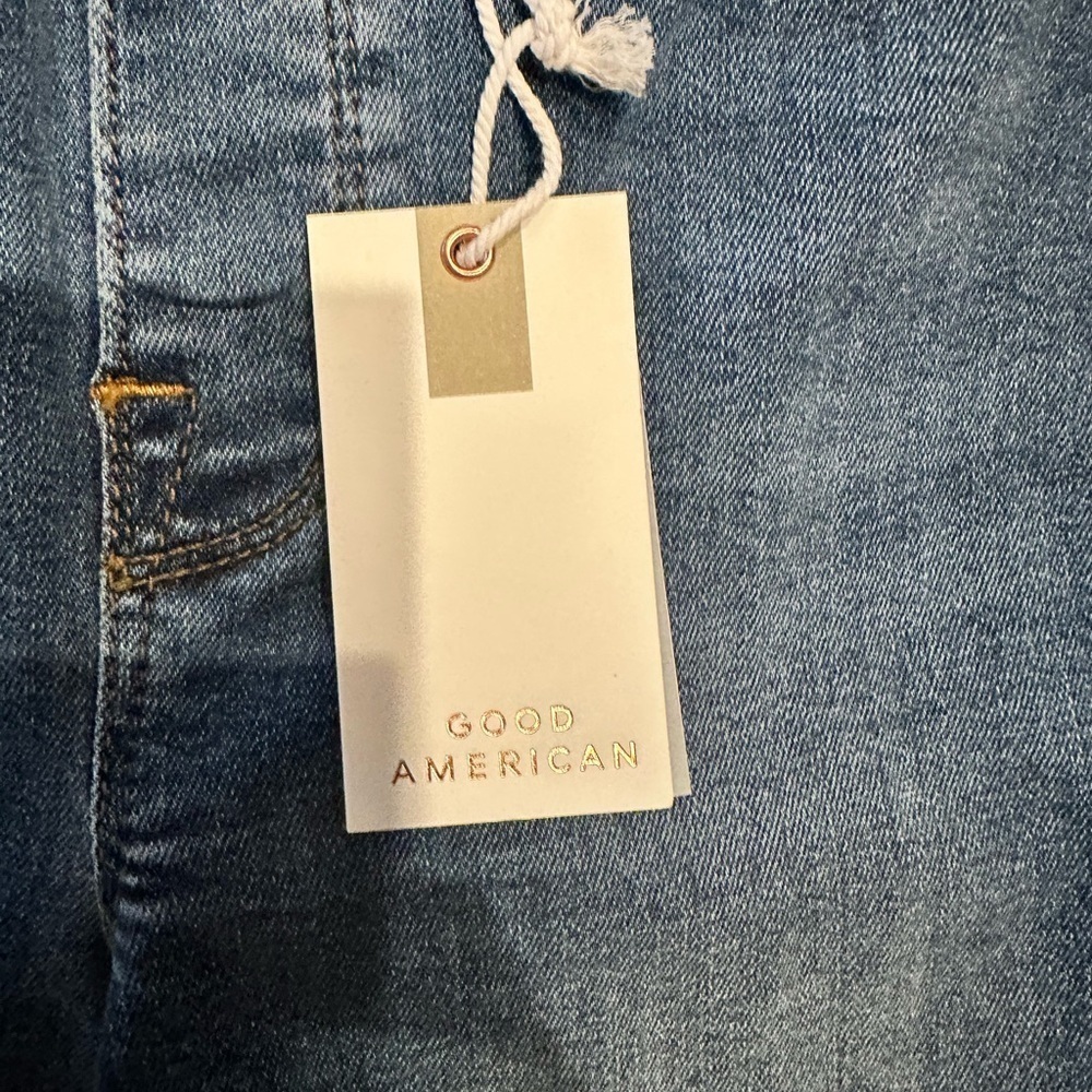 Good American Power Stretch Straight Leg Size Medium NWT 27” Inseam - Picture 4 of 9